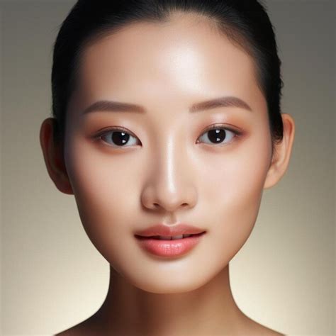 premium photo  model   natural    face