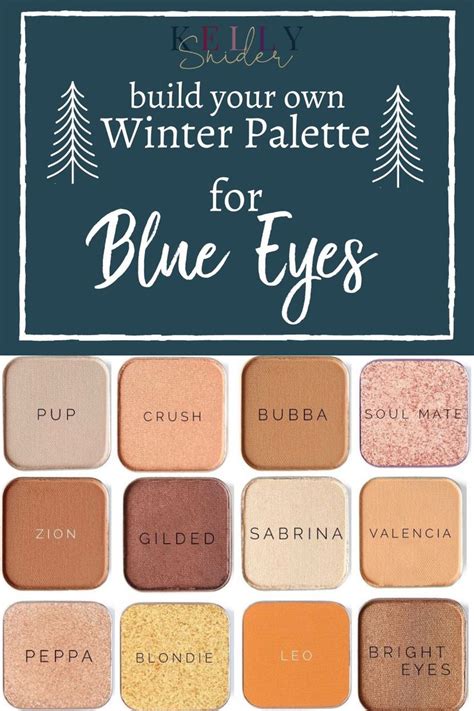 Build Your Own Winter Palette for Blue Eyes | Eyeshadow for blue eyes ...