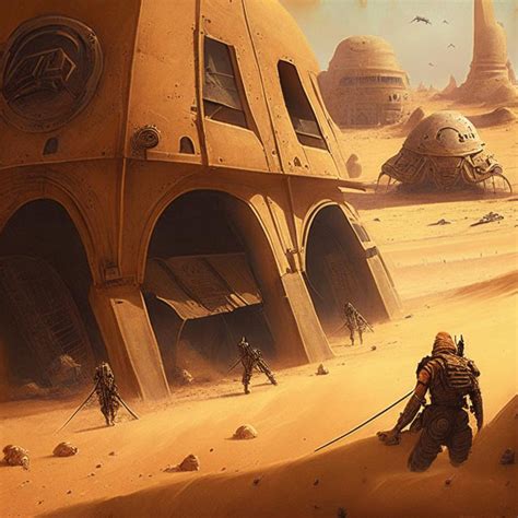 Нейро-Фантазии в картинках по вселенной Dune | Пикабу