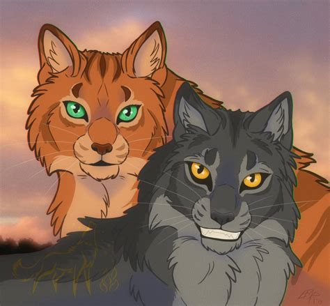 Graystripe and Firestar by EmberWolfsArt on DeviantArt