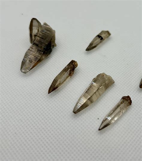 Tessin Habit Smoky Quartz Crystals- Adam’s Farm-Hiddenite,NC : r/Minerals