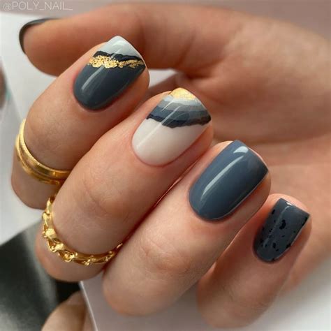 Серый маникюр | Маникюр, Дизайнерские ногти, Ногти