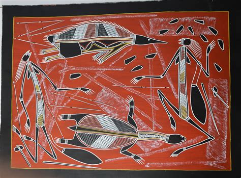 Ngarrbek & Ngalmangiyi (Echidna & Long Neck Turtle) – Marrawuddi Arts