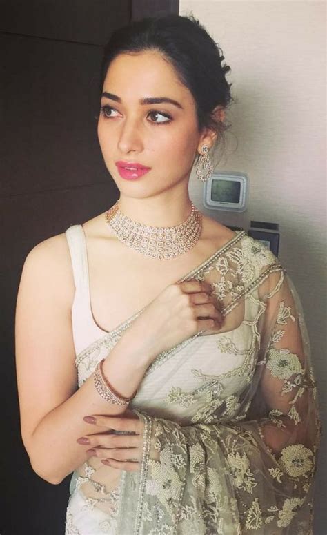 gorgeous pics  tamanna bhatia  saree south indian hairstyle