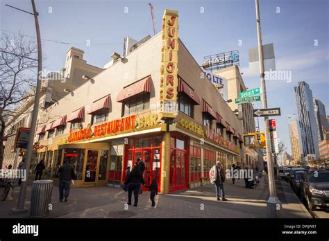 Junior's Restaurant on Flatbush Avenue in Downtown Brooklyn in New York ...