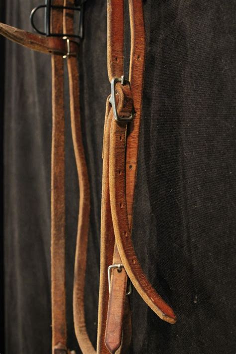 army bit  leather headstall