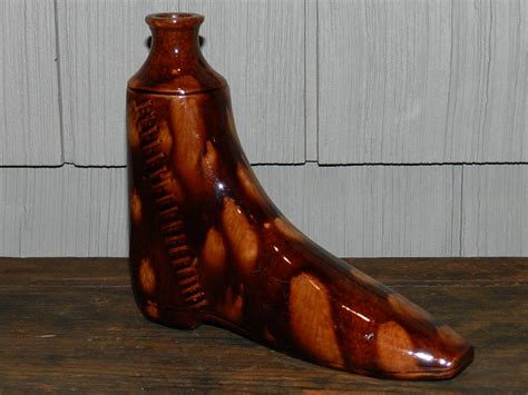 Shoe Flask | Stoneware pottery, Pottery, Stoneware
