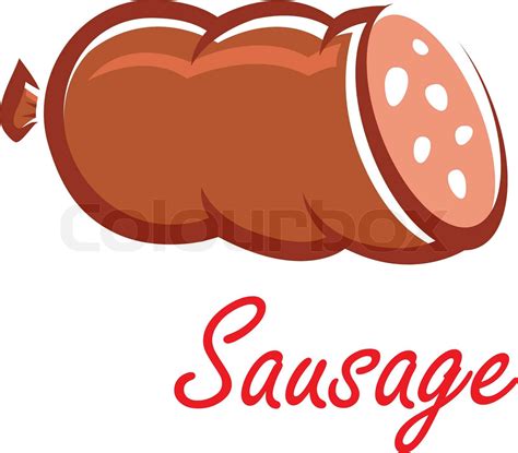 Cartoon wurst or sausage | Stock vector | Colourbox