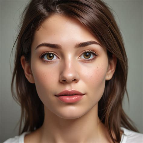 natural beauty  close  portrait   young womans radiant face