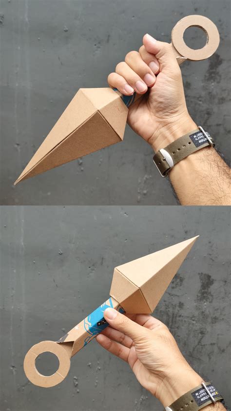 Cardboard Kunai Templates