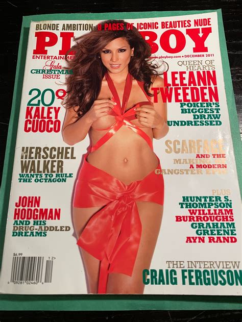 December 2011 Playboy Magazine. Christmas issue Kaley Cuoco | Etsy