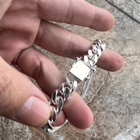 925 Sterling Silver Miami Cuban Link Chain | Bling Cartel