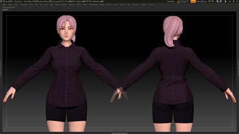 ArtStation - 6 Zbrush Stylized Female Character Base Mesh | Resources