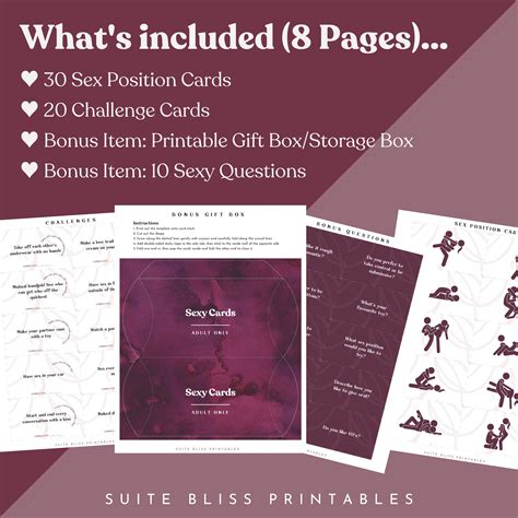 Printable Sex Position Cards – Get This Kinky Card Game to Make Your