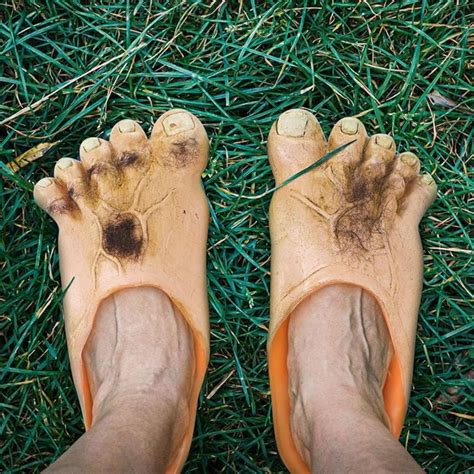 hobbit feet slippers hairy monster feet costume prop oddgiftscom