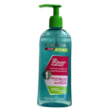 gel spumant purifiant gerovital  ml ajuta la eliberarea porilor