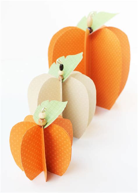 Easy Paper Pumpkins - Positively Splendid {Crafts, Sewing, Recipes and ...