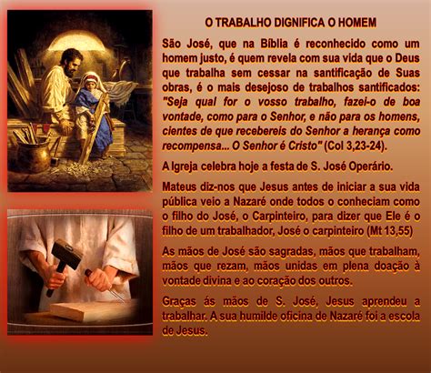 O Trabalho Dignifica O Homem Mt 13 54 58
