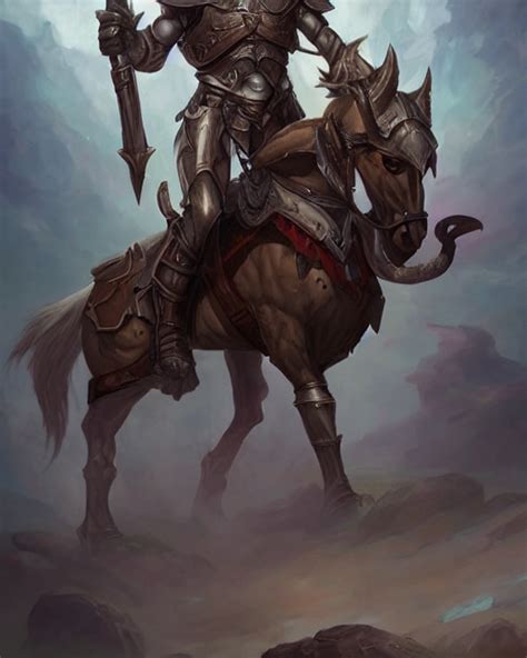 KREA AI - Centaur Centaur Centaur :: Paladin, fearsome, beau...