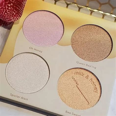 Палетка хайлайтеров beauty bakerie milk & honey highlighter palette 4 x ...