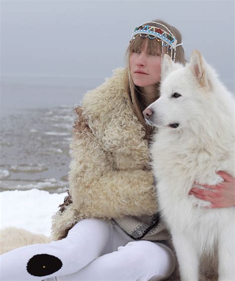 A Chukchi woman and her dog. : r/pics