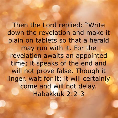 Habakkuk 2:2 3