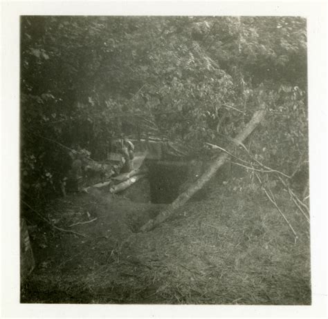 Camouflaged foxhole | The Digital Collections of the National WWII ...