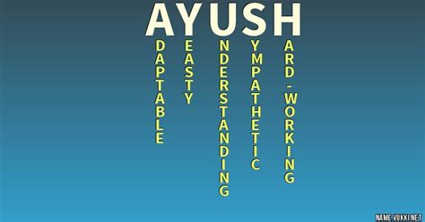 The meaning of ayush - Name meanings