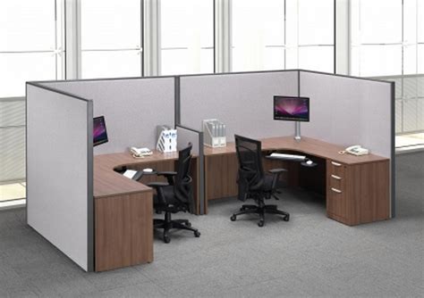 Two Person Cubicle Desk | Madison Liquidators