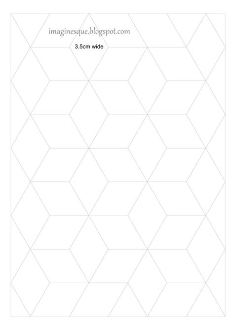 Imaginäre freie Quilt-Diamanten-Vorlagen | English paper piecing quilts ...