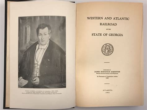 Western and Atlantic Railroad of the State of Georgia by Johnston