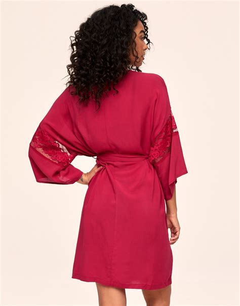 Desirae Dark Red Robe | Adore Me