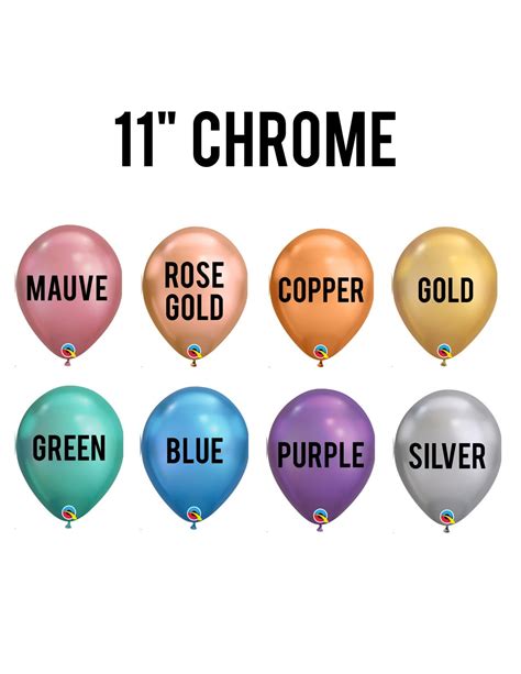 Chrome Latex Balloons - Glamfetti