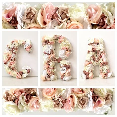 Flower Letters Wedding Floral Letter Hanging Letters for - Etsy