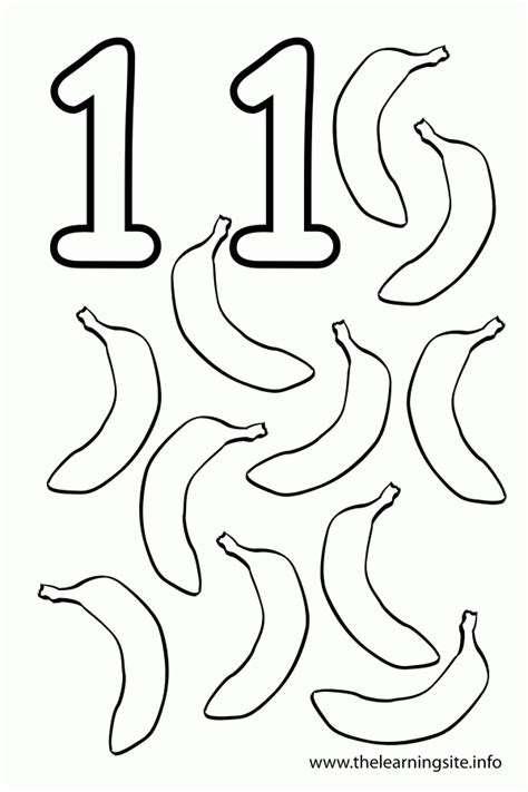 Number 11 Coloring Page - Coloring Home