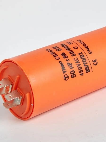 Конденсатор пусковой 50mf x 450 VAC +-5%/50Hz(60Hz) CBB-60 клеммы ...
