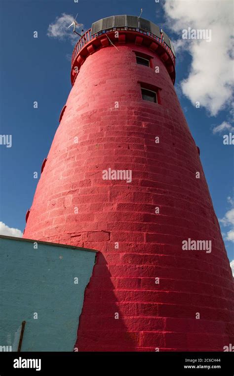 Poolberg lighthouse in Ireland, Dublin bay, Dublin, Ireland Stock Photo ...