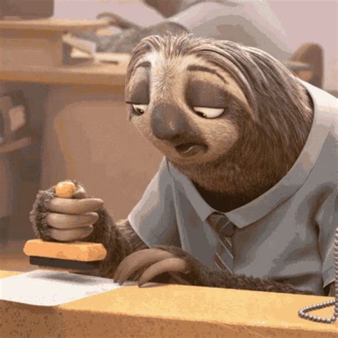 блиц скорость без границ зверополис ленивец медленно GIF - Sloth ...