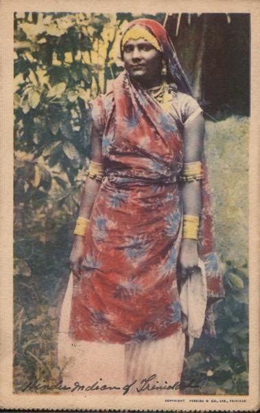 Hindu Indian of Trinidad Trinidad & Tobago Caribbean Islands Postcard