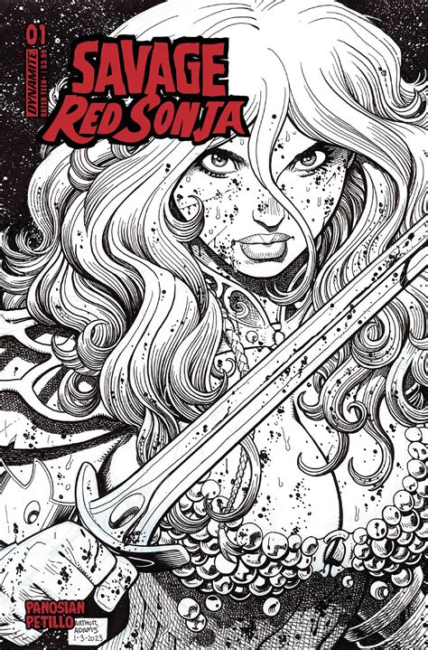 Savage Red Sonja #1 (10 Copy Adams Line Art Cover) | Fresh Comics
