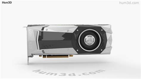 360 view of NVidia GeForce GTX 1080 TI Graphics Card 3D model - Hum3D store