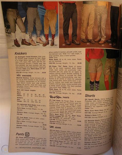 Vintage 1970s REI Outdoor Hiking Skiing Climbing Equipment Catalog