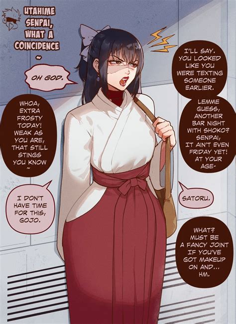 gojou satoru and iori utahime (jujutsu kaisen) drawn by nyantcha | Danbooru