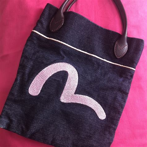 Evisu mini tote bag size 21x22cm #Evisu #Tote #Bag - Depop
