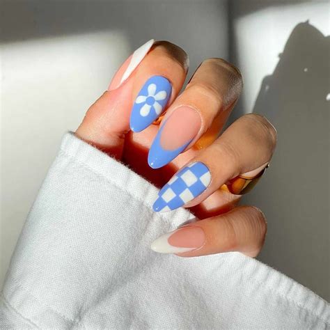 41 Checkerboard Nail Ideas You'll Want to Copy Stat