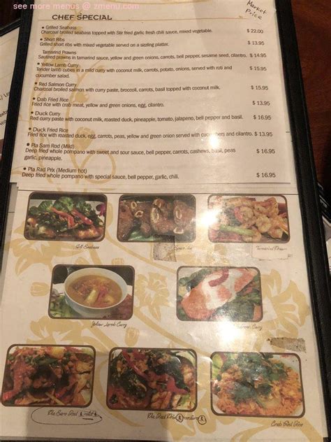 menu  mai thai restaurant san leandro