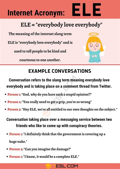 ele meaning origin  examples esl