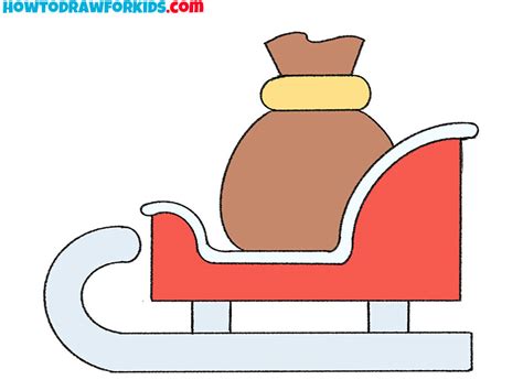 draw santas sleigh easy drawing tutorial  kids