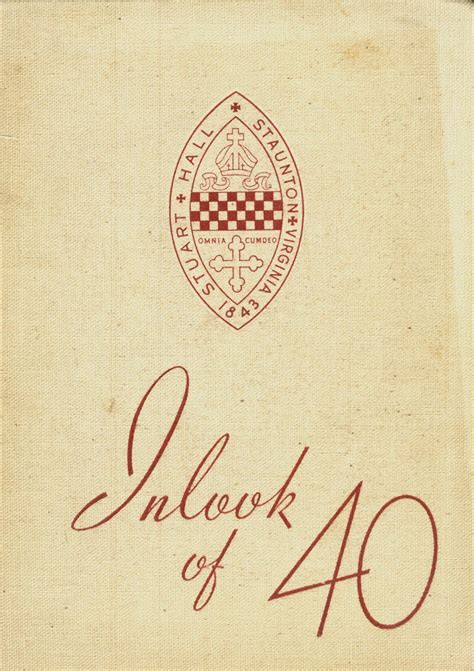 1940 yearbook from Stuart Hall High School from Staunton, Virginia for sale