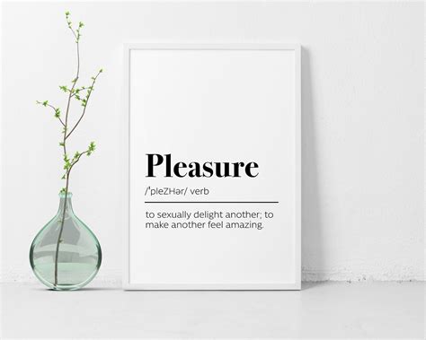 Printable Pleasure Definition Poster | Kinky Ink Press